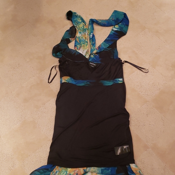Bebe High Low Tropical Dress, size XS - Picture 7 of 13